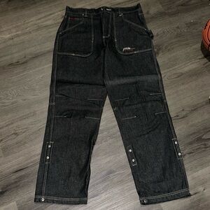 Vintage FUBU., Mens, W36/L34 Black denim jeans. 34 inseam